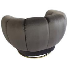 Steinmann Velvet Swivel Armchair